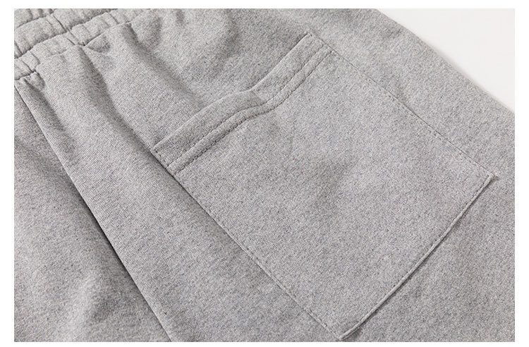 Summer solid color street loose wide-leg casual sports shorts
