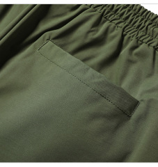 Summer new thin pocket solid color cargo shorts loose quarter pants for men