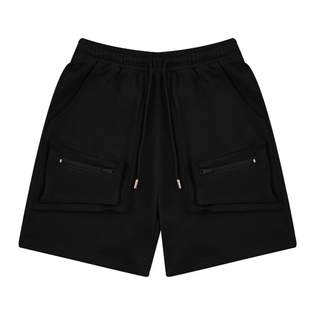 Spring and summer heavyweight basic work shorts street loose large pocket trousers