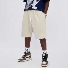 Summer heavyweight 400g new embroidered shorts loose street shorts for men