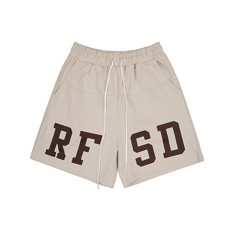 Summer new product 420g heavyweight fashion brand shorts loose sports casual printed shorts for men