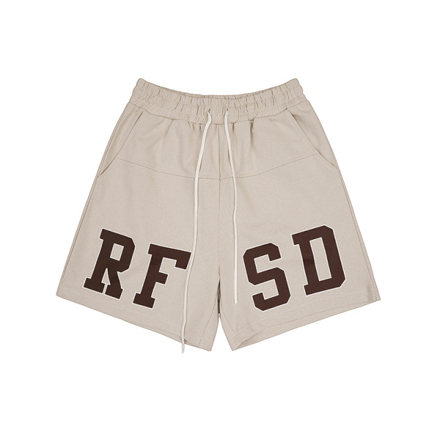 Summer new product 420g heavyweight fashion brand shorts loose sports casual printed shorts for men