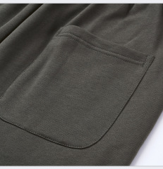 New spring and summer loose casual embroidered straight shorts for men