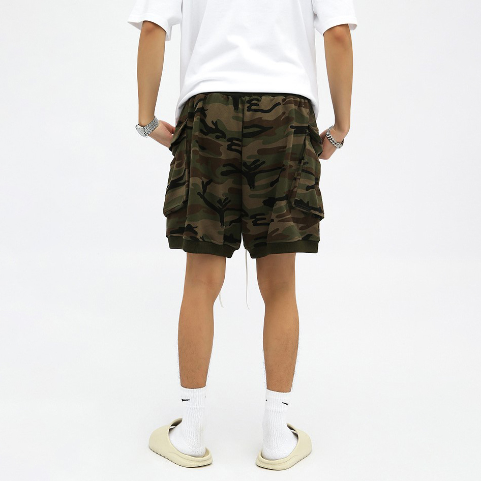 New summer men's loose camouflage casual shorts