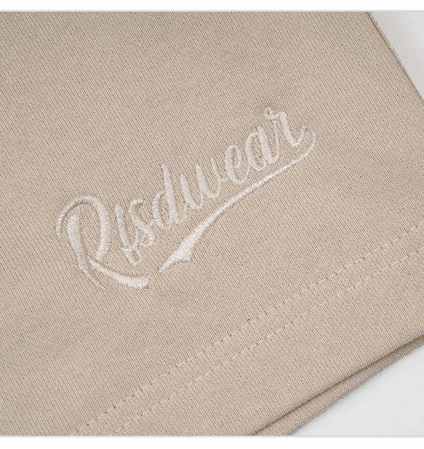 Summer heavyweight 400g new embroidered shorts loose street shorts for men