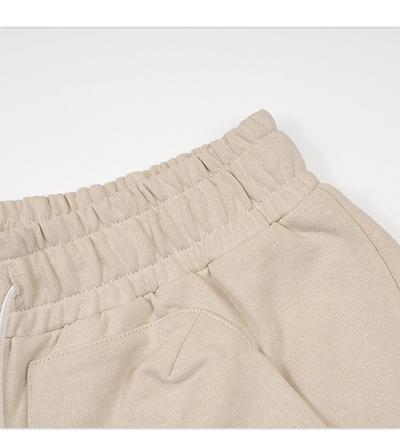 Summer new multi-pocket 400g heavyweight loose overalls shorts for men