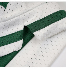 Summer heavyweight 400g mesh embroidered street loose shorts for men