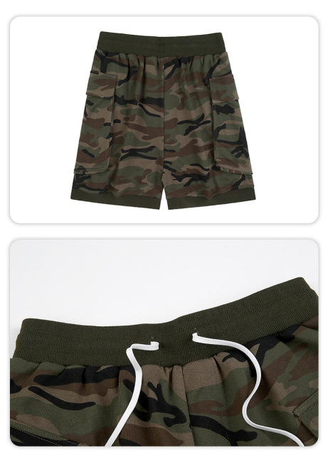 New summer men's loose camouflage casual shorts
