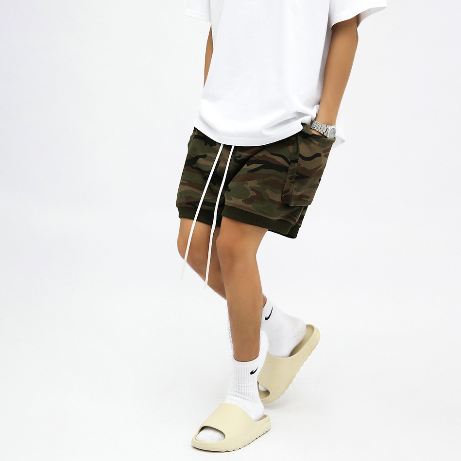 New summer men's loose camouflage casual shorts