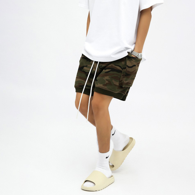 New summer men's loose camouflage casual shorts