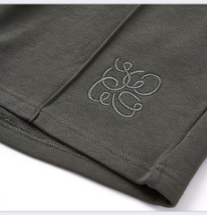 New spring and summer loose casual embroidered straight shorts for men