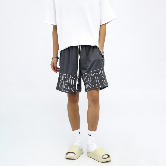 Summer new hip-hop drawstring basketball sports casual shorts for men