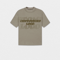 Custom T Shirts Oversized Washed Printed Boxy Cut Tshirt Men Comfort Colors