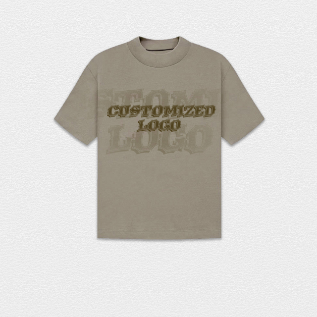 Custom T Shirts Oversized Washed Printed Boxy Cut Tshirt Men Comfort Colors