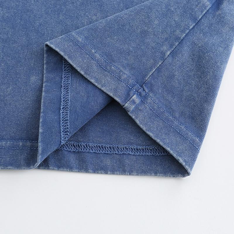 Heavyweight Blank 100% Cotton Streetwear Custom Acid Wash Oversize 250 G Vintage Acid Wash Tshirt Men