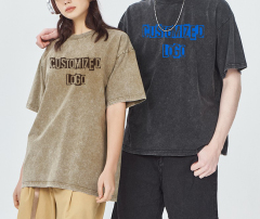 Heavyweight Blank 100% Cotton Streetwear Custom Acid Wash Oversize 250 G Vintage Acid Wash Tshirt Men