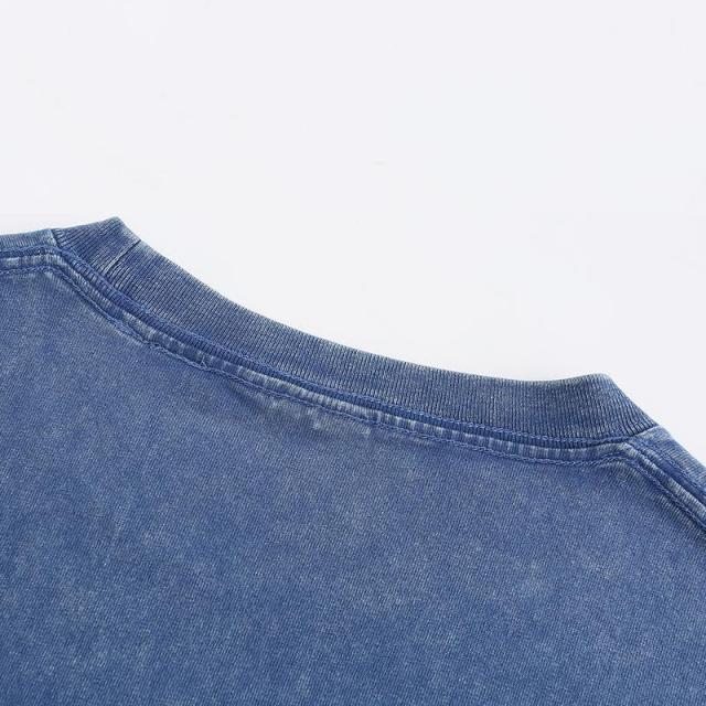 Heavyweight Blank 100% Cotton Streetwear Custom Acid Wash Oversize 250 G Vintage Acid Wash Tshirt Men