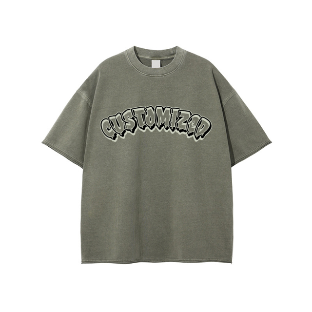 Heavyweight High Quality Fashion Acid Wash Shirt