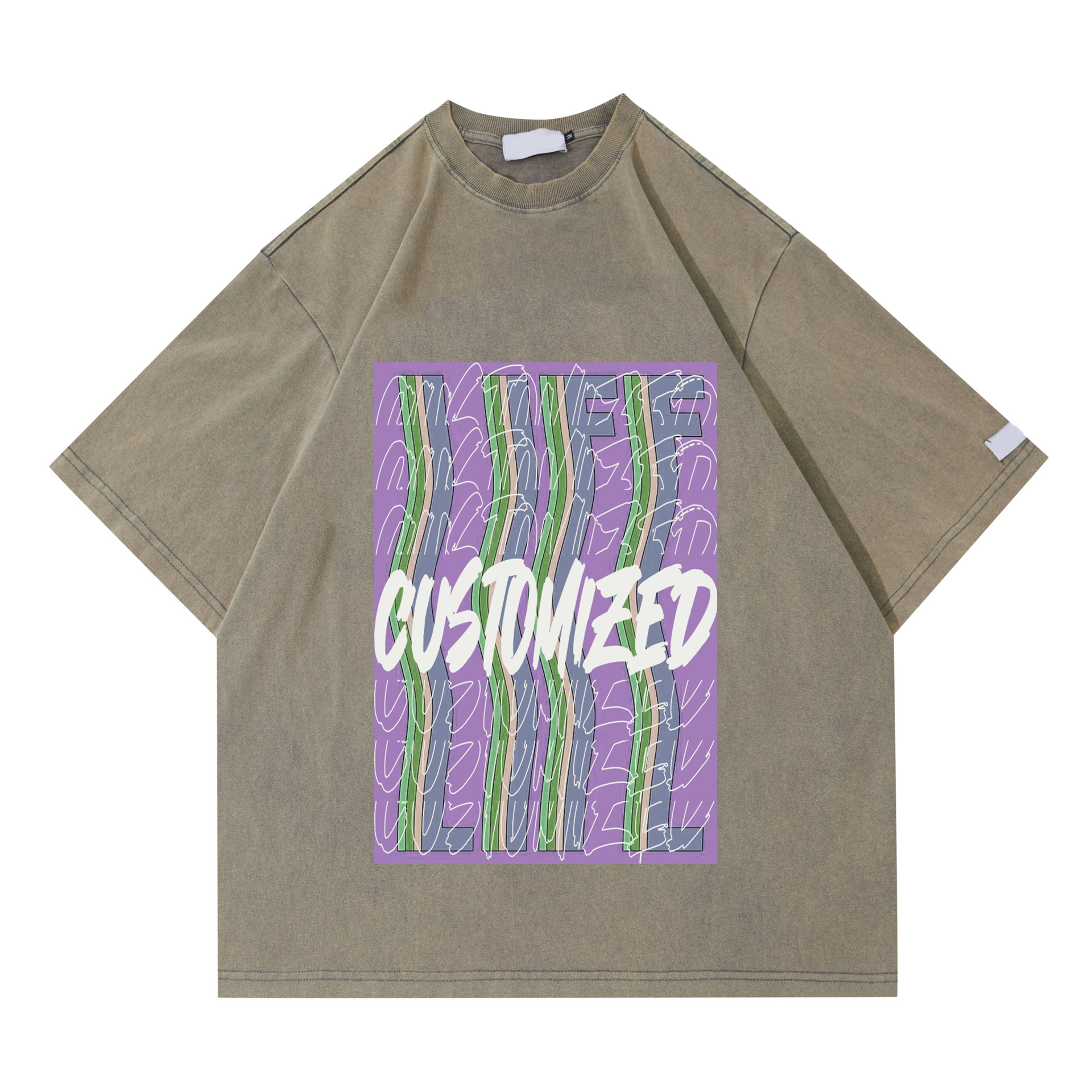 Oversized Tshirt Acid Wash