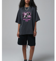 Acid Washed Heavyweight Trendy Street T-Shirt