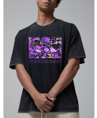 Acid Washed Heavyweight Trendy Street T-Shirt