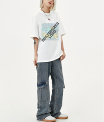 Cotton Vintage Graphic Oversized Tshirt