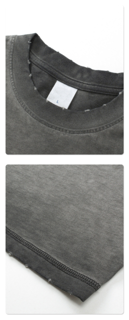 Acid Washed Heavyweight Trendy Street T-Shirt