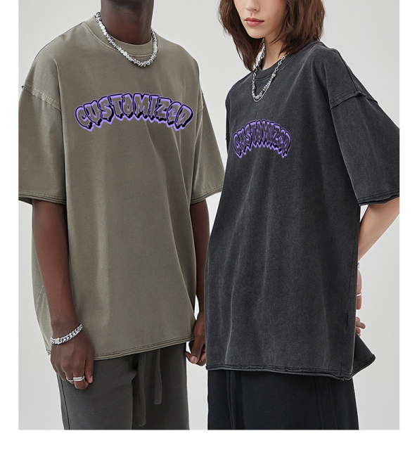 Heavyweight High Quality Fashion Acid Wash Shirt