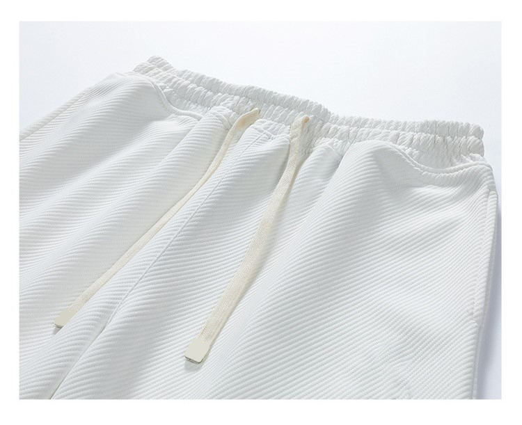 Custom Embroidered Logo Plus Size Mens Workout Sweat Shorts