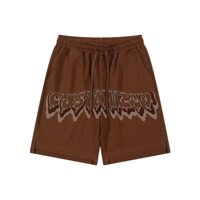 Custom Logo Gym Cotton Running Shorts