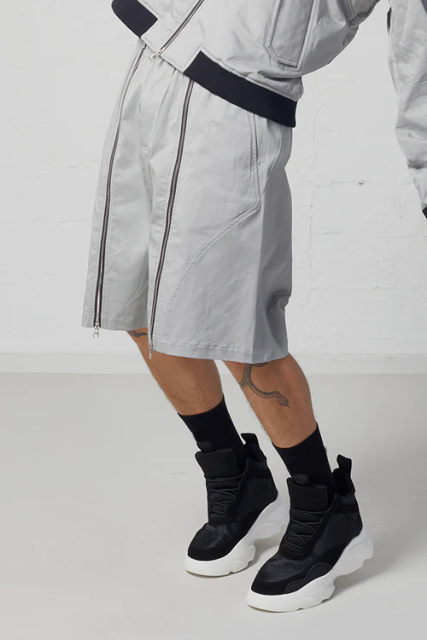 2023 Streetwear Men Custom Design Logo Blank Nylon Shorts Hip Hop Zipper Patchwork Cargo Shorts For Men Plus Size Men'S Shorts