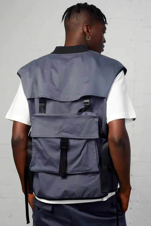 Custom Work Outwear Canvas Utility Vest Heavy Duty Men Quilted Lined Outdoor Sleeveless Big Pockets Casual Jacket