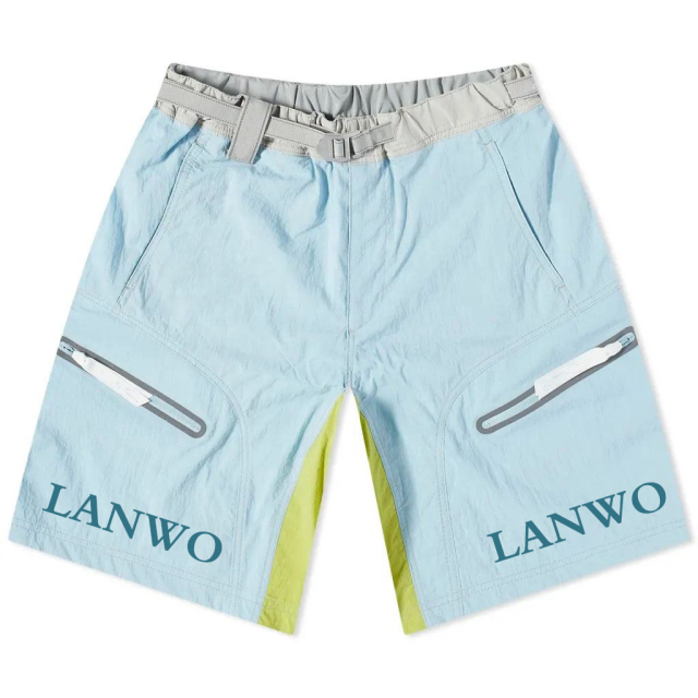 Men Utility Streetwear Stretchy Nylon High Quality Performance Hiking Shorts With Zipper Pockets