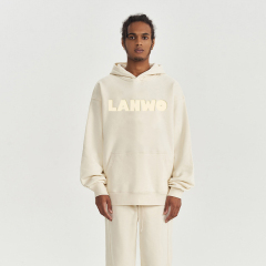 With Rhinestone Plain Raw Hem No Strings Hoodies Men Sweatshirt Pullover Hip Hop Tops Custom Puff Printing Unisex Cropped Hoodie