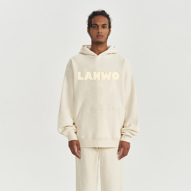 With Rhinestone Plain Raw Hem No Strings Hoodies Men Sweatshirt Pullover Hip Hop Tops Custom Puff Printing Unisex Cropped Hoodie