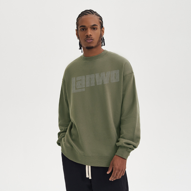 Unisex Streetwear Oversized T-shirt Screen Print Men 100% Cotton Rhinestone Graphic T Shirts