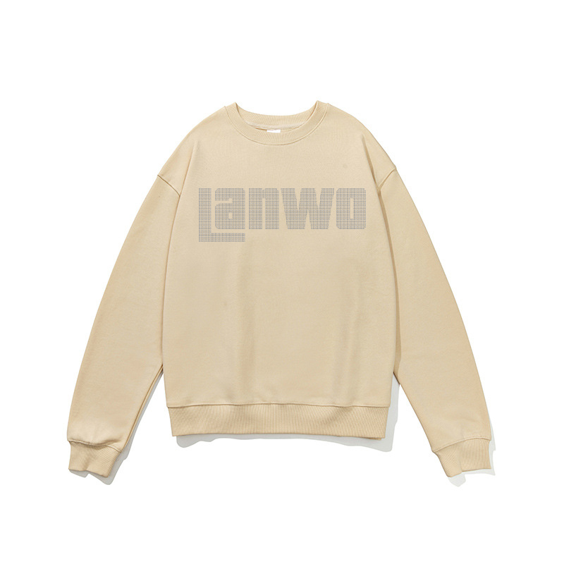 Unisex Streetwear Oversized T-shirt Screen Print Men 100% Cotton Rhinestone Graphic T Shirts