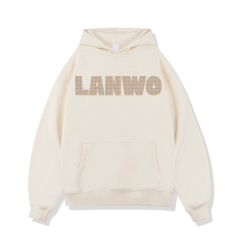 Custom High Quality Winter Streetwear Sweatshirts With Embroidered Rhinestones Hoodie Printing Sweatshirts Men'S Spider Hoodie