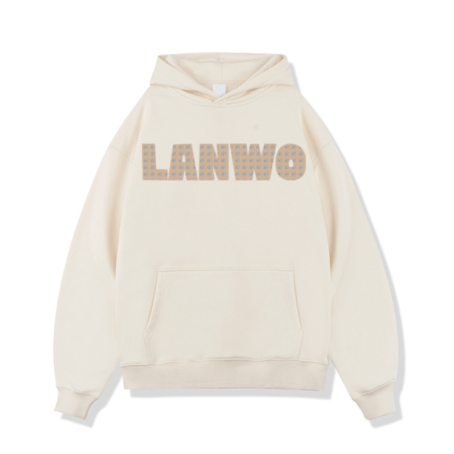 Custom High Quality Winter Streetwear Sweatshirts With Embroidered Rhinestones Hoodie Printing Sweatshirts Men'S Spider Hoodie