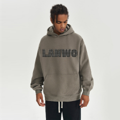 Custom High Quality Winter Streetwear Sweatshirts With Embroidered Rhinestones Hoodie Printing Sweatshirts Men'S Spider Hoodie