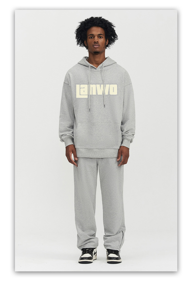 With Rhinestone Plain Raw Hem No Strings Hoodies Men Sweatshirt Pullover Hip Hop Tops Custom Puff Printing Unisex Cropped Hoodie