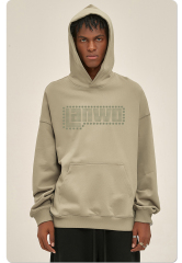 Custom Hoodie Pullover Sweatshirt Fashion Logo Custom Rhinestone Hoodies