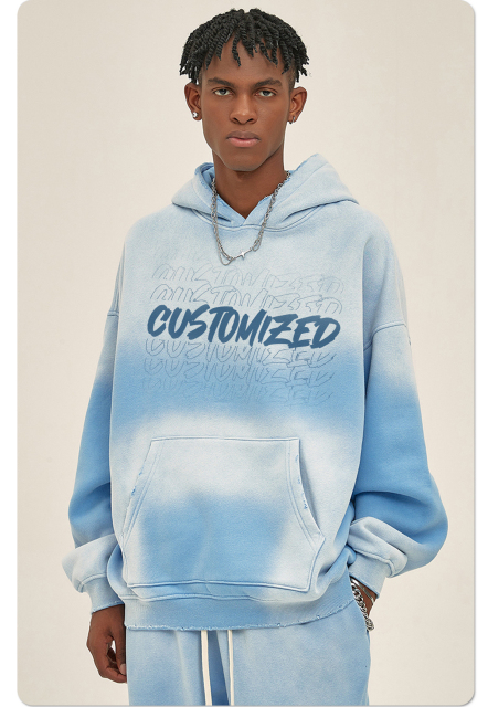 Vintage Washed High Quality Thick Cotton French Terry Drop Shoulders Oversized Boxy Fit Pullover Hoodies