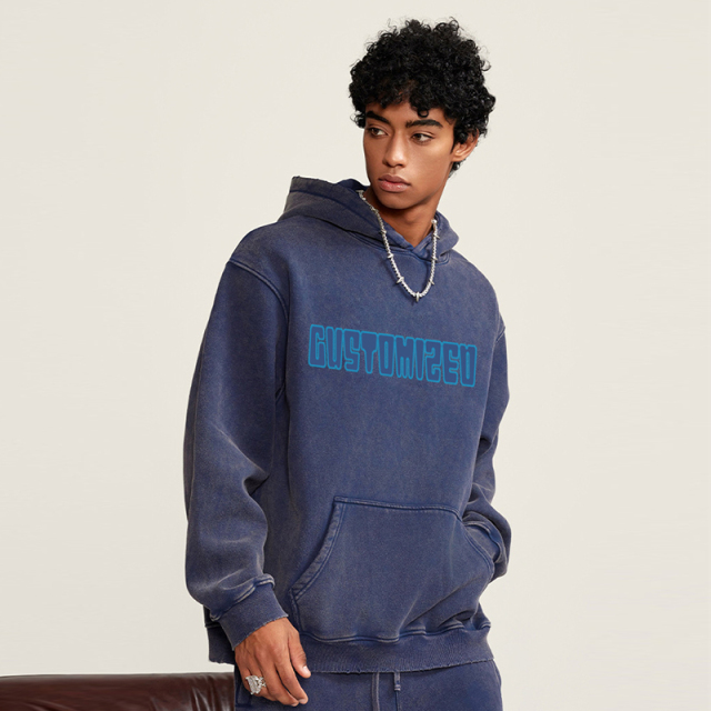 Custom Streetwear Boxy Blank White Fox Hoodie No Strings 100% Cotton High Quality French Terry 450gsm Hoodie Heren