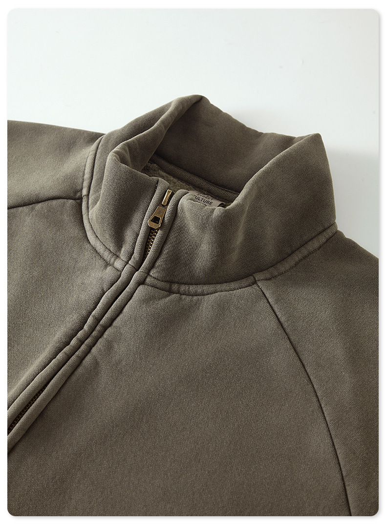 Men's Genuine Leather Jacket French 1.8mm Thick Sheepskin High-grade Embroidery