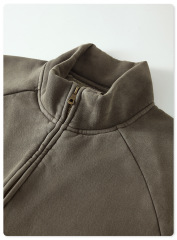 Men's Genuine Leather Jacket French 1.8mm Thick Sheepskin High-grade Embroidery