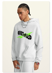 Custom Streetwear Fleece Hoodies High Weight Pullover Hoodie Men