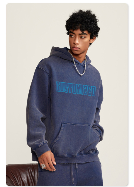 Custom Streetwear Boxy Blank White Fox Hoodie No Strings 100% Cotton High Quality French Terry 450gsm Hoodie Heren