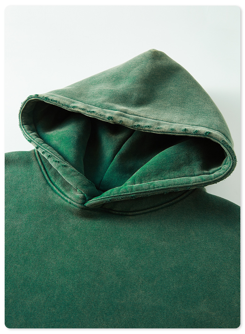 Custom Streetwear Boxy Blank White Fox Hoodie No Strings 100% Cotton High Quality French Terry 450gsm Hoodie Heren