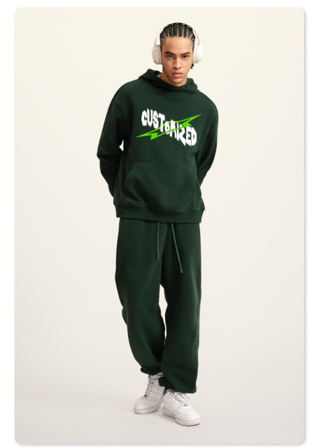 Custom Streetwear Fleece Hoodies High Weight Pullover Hoodie Men